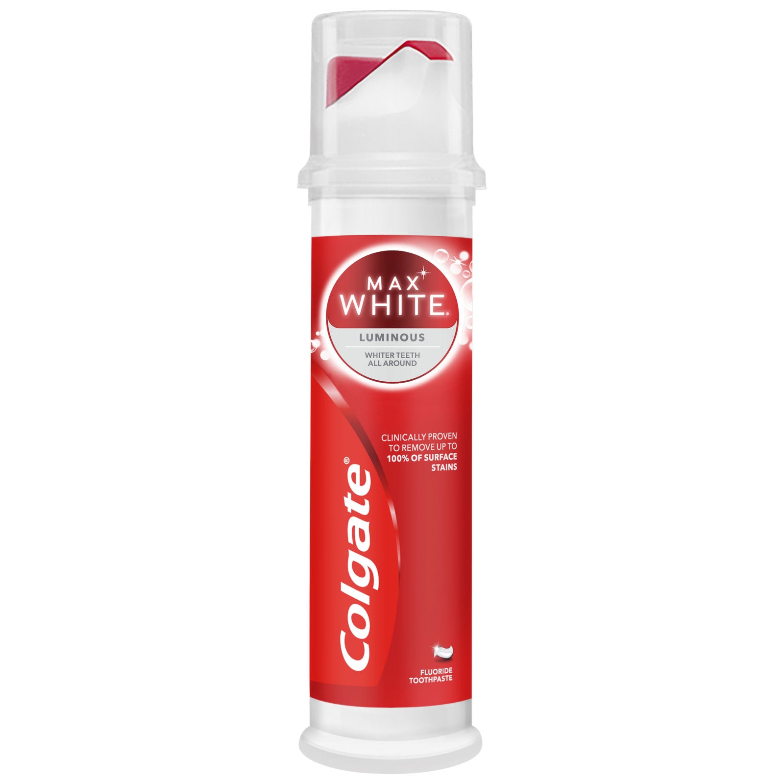 Colgate Toothpaste Max White Luminous Pump 100ml | High Quality Tissue Product Online - Product Image Colgate Toothpaste Max White Luminous Pump 100ml | High Quality Tissue Product Online - Product Image
